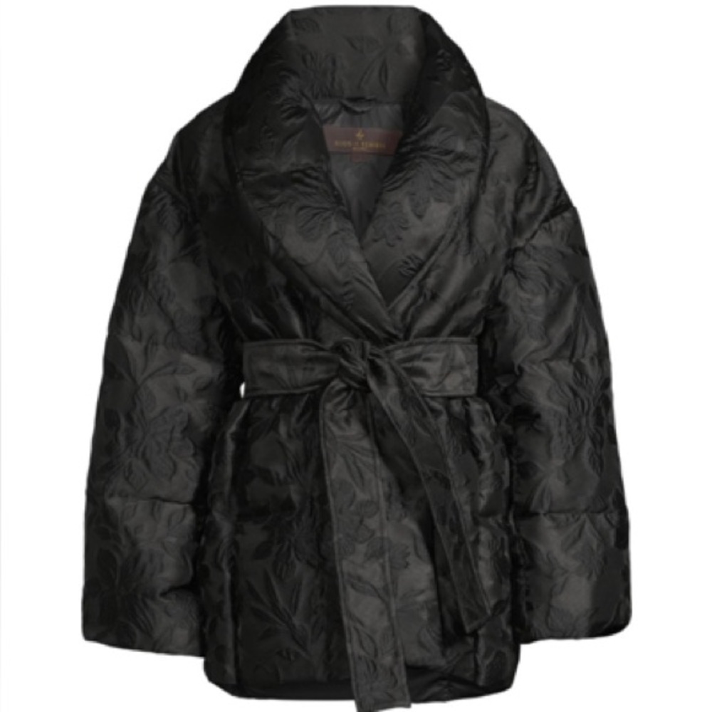 Nicole Benisti Priscilla Floral Jacquard Jacket Puffer - Picture 2 of 16